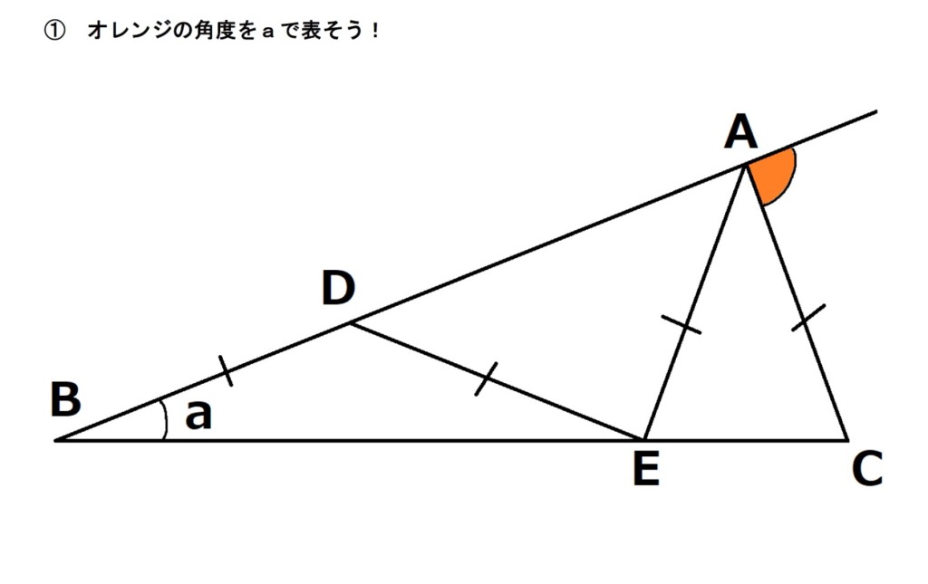 角度を求める問題の画像１