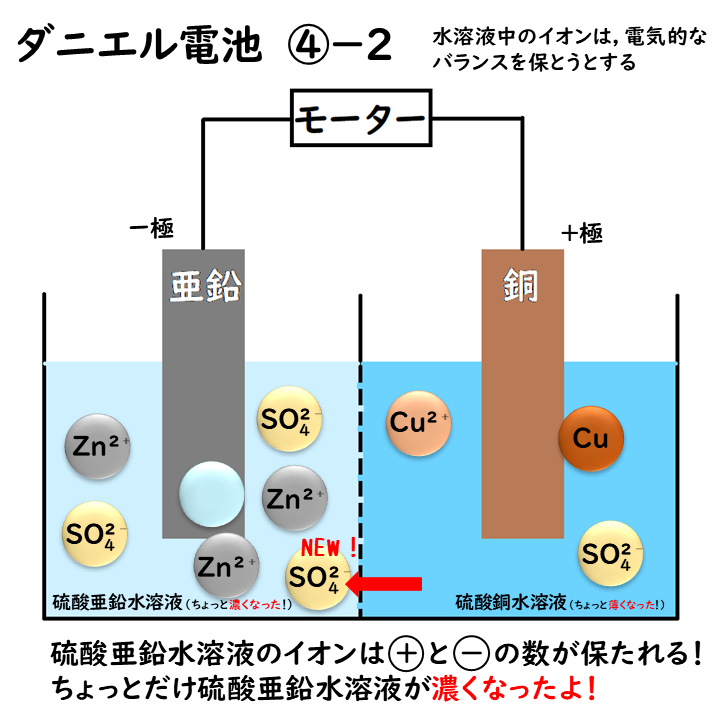 ダニエル電池のしくみ5