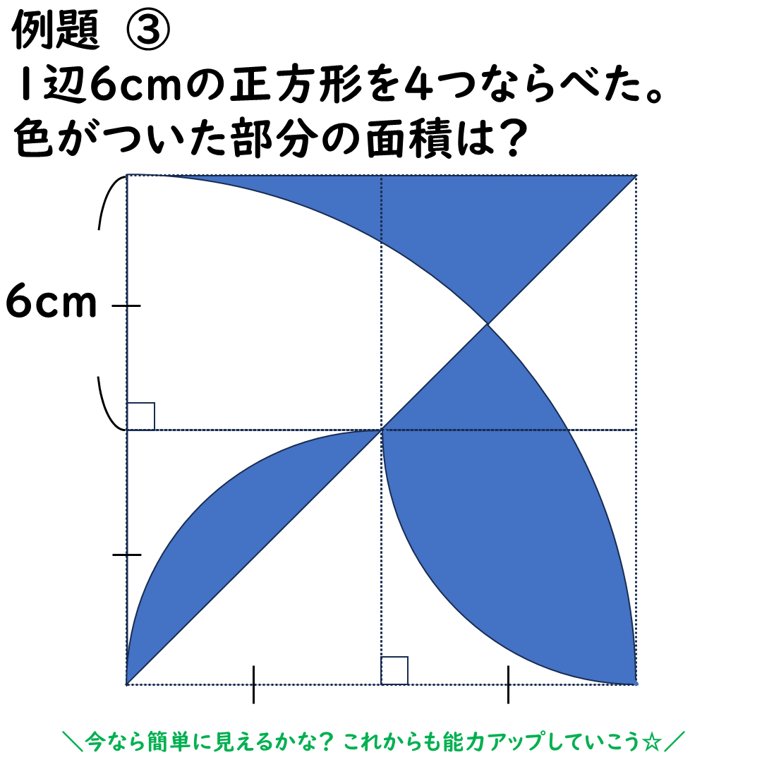 おうぎ形の面積の問題
