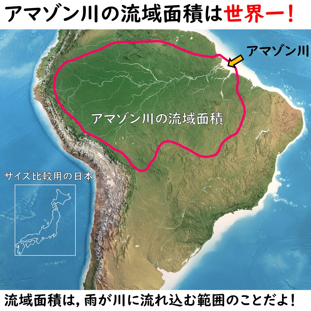 アマゾン川の流域面積