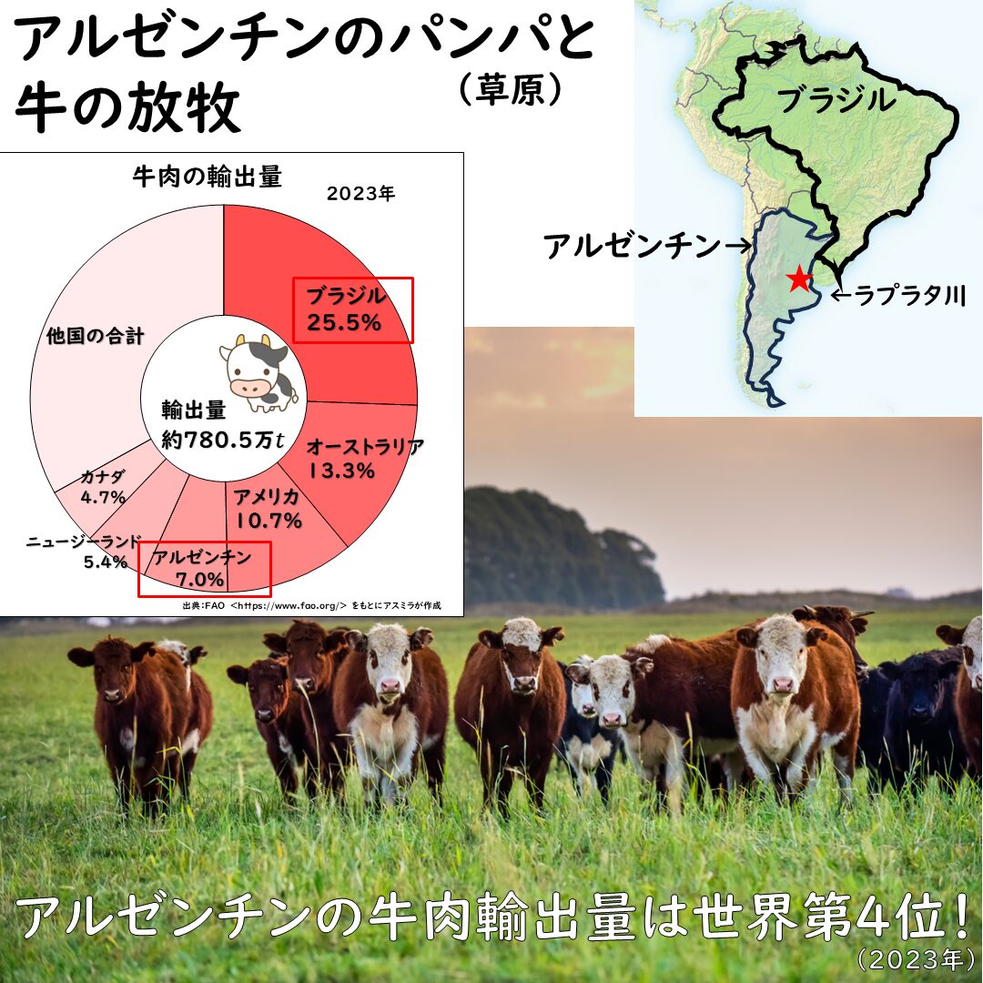 アルゼンチンのパンパ