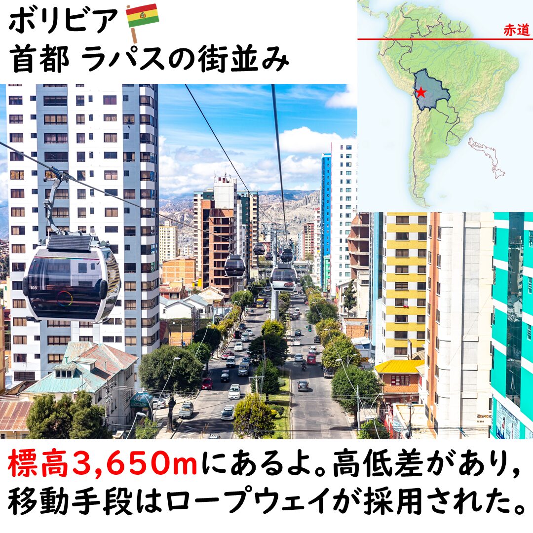 ラパスの街並み
